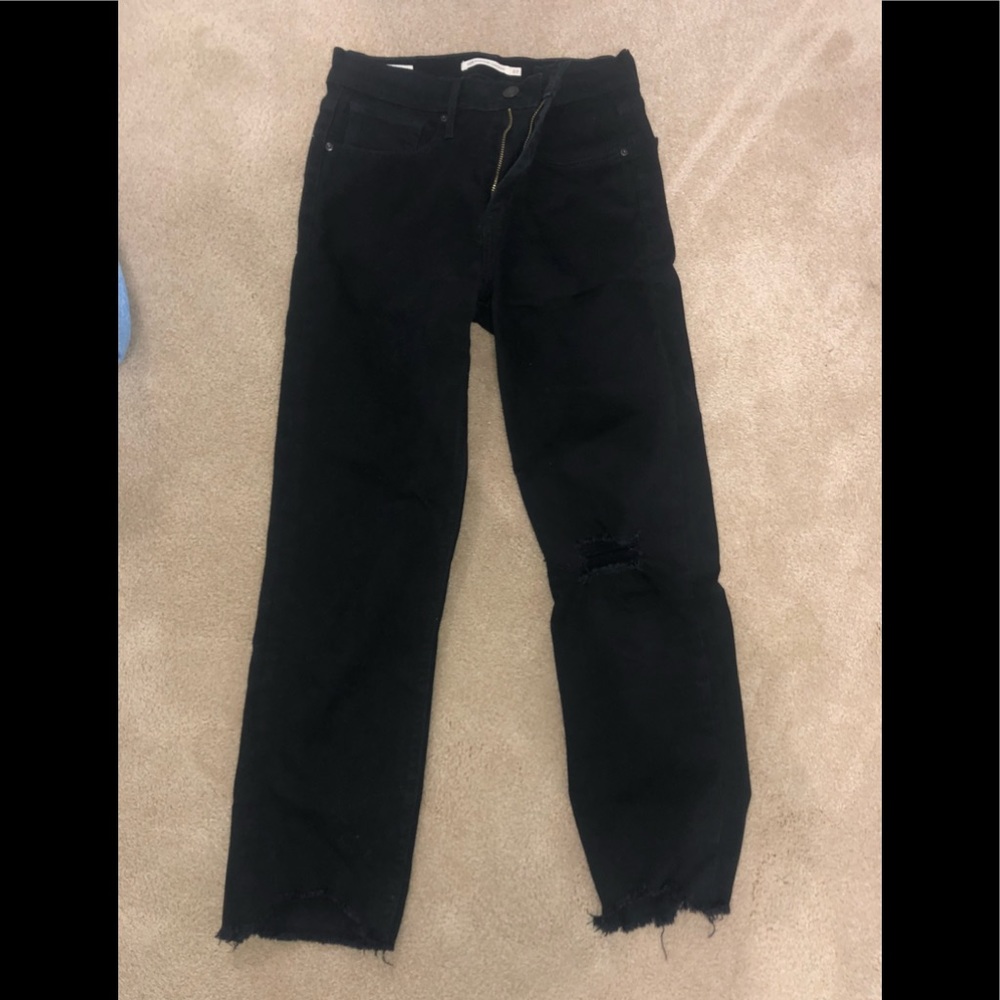 levi’s crop black jeans